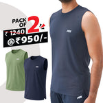 Load image into Gallery viewer, Men's Sleeveless Tshirt (Pack of 2)