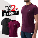 Load image into Gallery viewer, Men T-Shirt (Pack of 2) Best for Gym, Workout, Sports & Daily Exercise