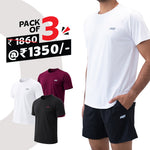 Load image into Gallery viewer, Men T-Shirt (Pack of 3) Best for Gym, Workout, Sports & Daily Exercise