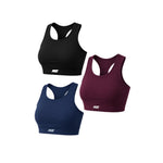 Load image into Gallery viewer, Women Sports Bra (Pack of 3) Best for Gym, Workout, Running, Sports & Daily Exercise
