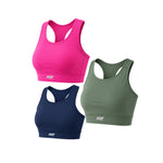 Load image into Gallery viewer, Women Sports Bra (Pack of 3) Best for Gym, Workout, Running, Sports & Daily Exercise