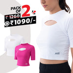Load image into Gallery viewer, Women's Cut Out T-Shirt (Pack of 2)