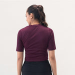 Load image into Gallery viewer, Women's Cut Out T-Shirt (Pack of 4) Aesthetic Tshirts for Gym, Workout, Running & Daily Exercise.