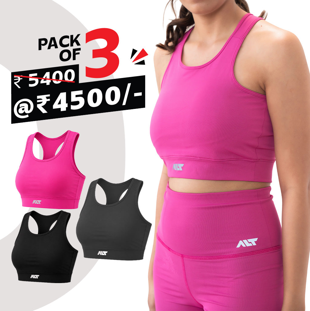 Women's Sports Bra (Pack of 3)