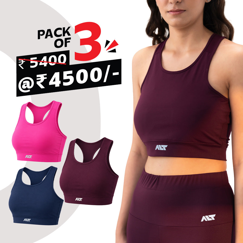 Women's Sports Bra (Pack of 3)
