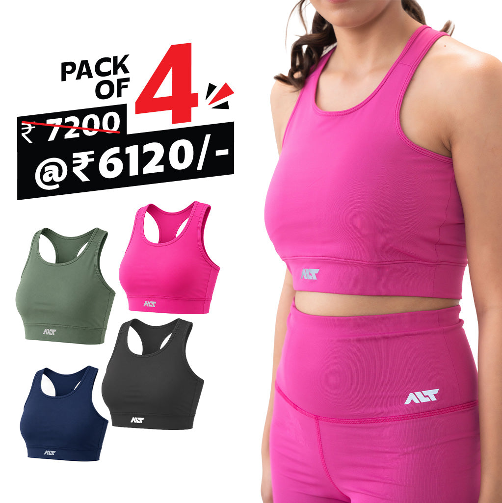 Women's Sports Bra (Pack of 4)