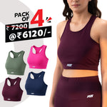 Load image into Gallery viewer, Women's Sports Bra (Pack of 4)