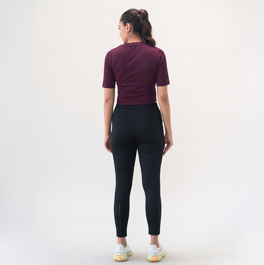 Women's Cut Out T-Shirt & Legging Set