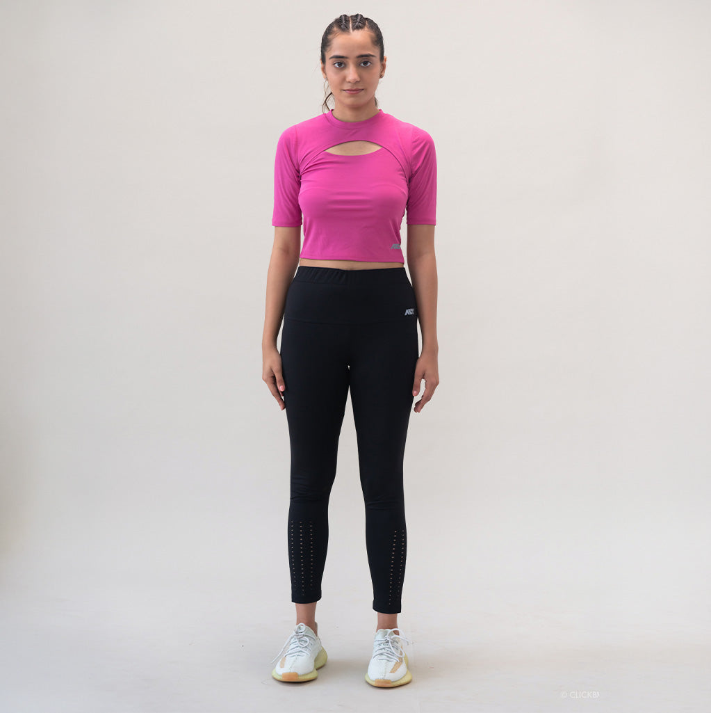 Women's Cut Out T-Shirt & Legging Set