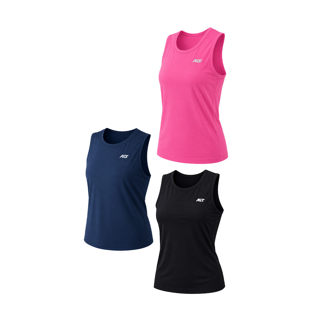 Women Sleeveless T-Shirt (Pack of 3) Sleeveless Tshirt for Gym, Workout, Running & Exercise. (Copy)