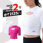 Load image into Gallery viewer, Women's Cut Out T-Shirt (Pack of 2)