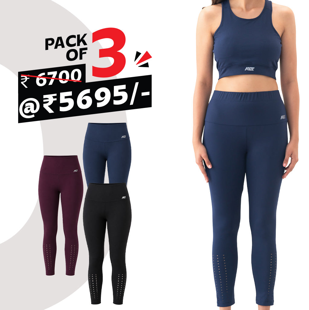 Women's Gym Leggings (Pack of 3)