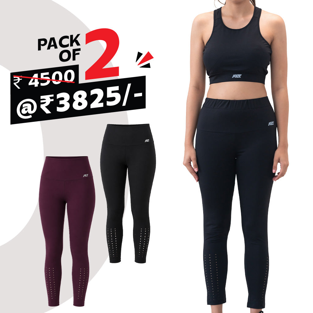 Women's Gym Leggings (Pack of 2)
