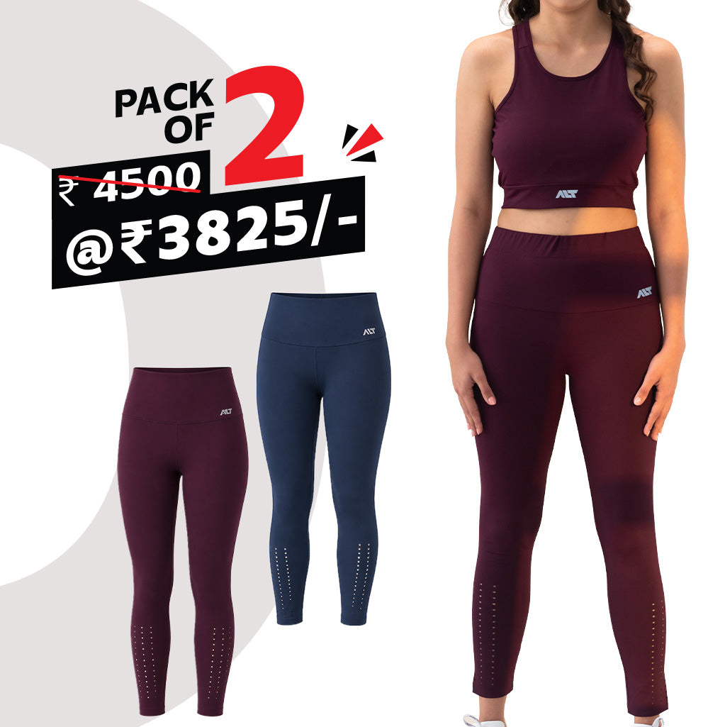 Women's Gym Leggings (Pack of 2)