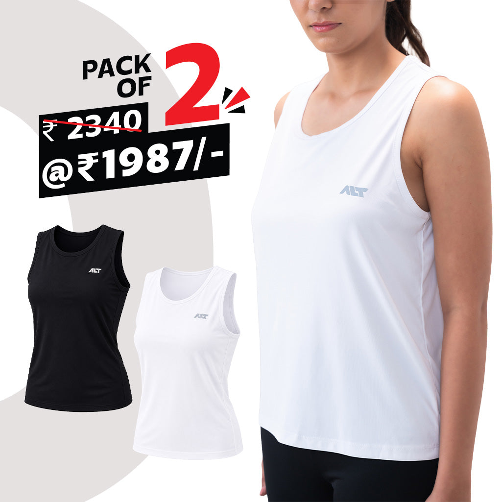 Women's Sleeveless T-Shirt (Pack of 2)