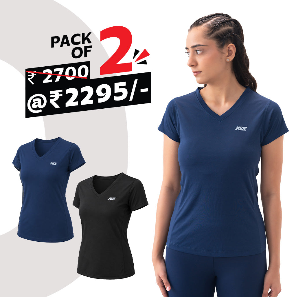 Women's V-Neck T-Shirt (Pack of 2)