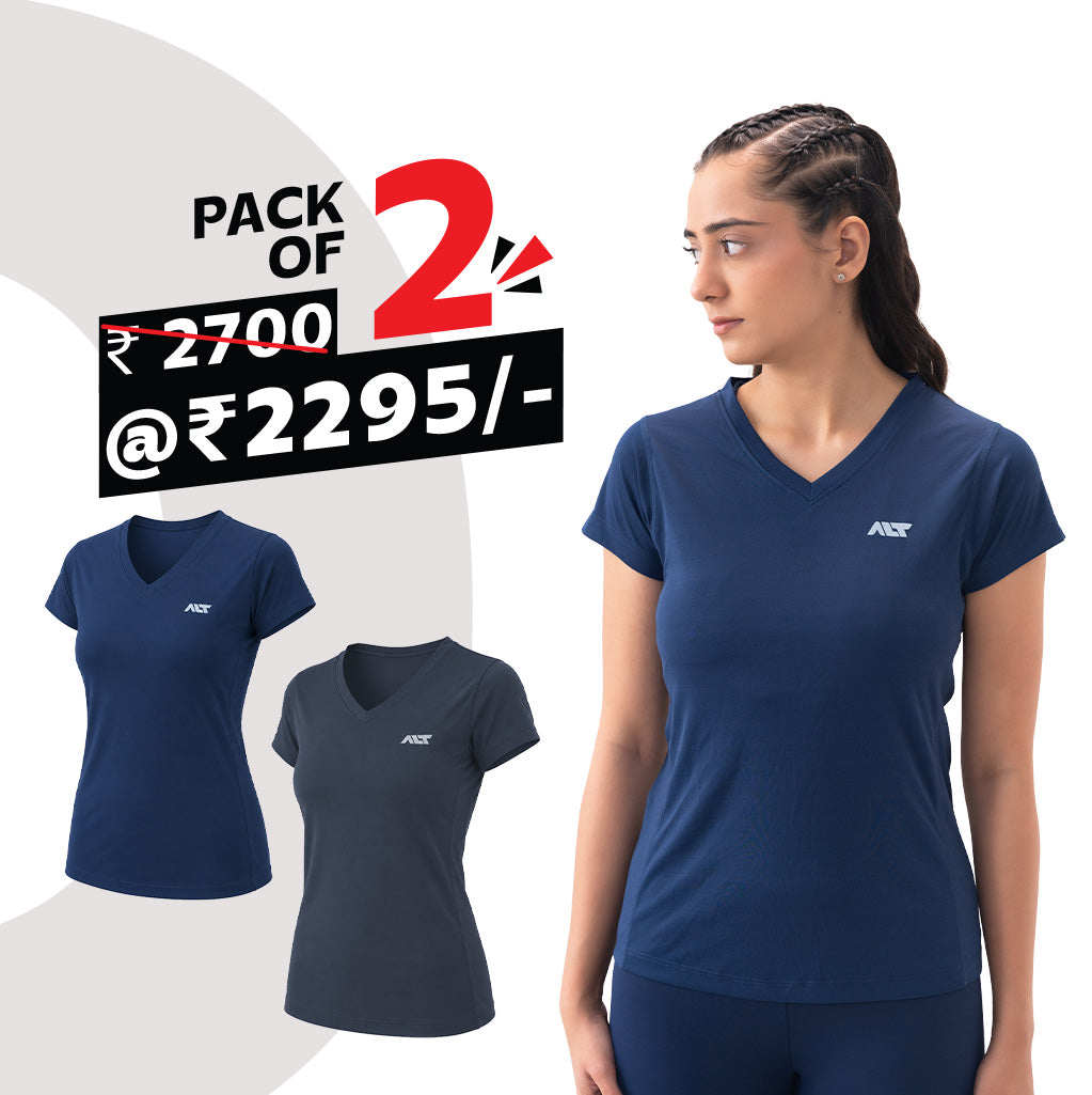 Women's V-Neck T-Shirt (Pack of 2)
