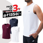 Load image into Gallery viewer, Men's Sleeveless Tshirt (Pack of 3)