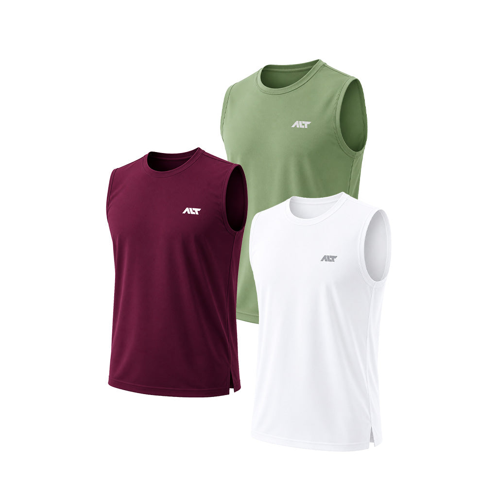 Men's Sleeveless Tshirt (Pack of 3)