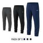 Load image into Gallery viewer, Men TrackPants (Pack of 3) Best for Gym, Workout, Running, Sports Track Pants