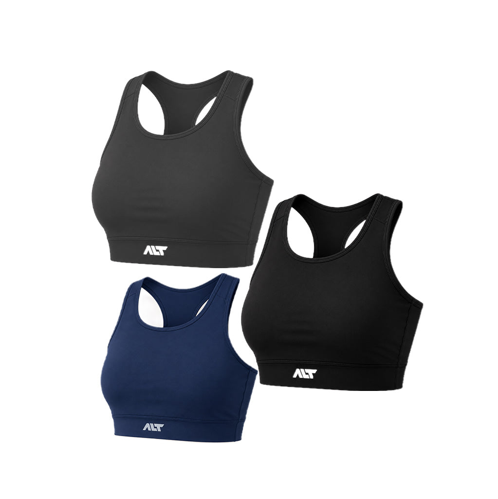 Women Sports Bra (Pack of 3) Best for Gym, Workout, Running, Sports & Daily Exercise