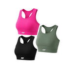 Load image into Gallery viewer, Women Sports Bra (Pack of 3) Best for Gym, Workout, Running, Sports &amp; Daily Exercise