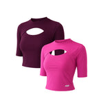 Load image into Gallery viewer, Women's Cut Out T-Shirt (Pack of 2)