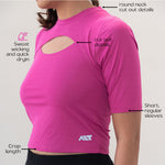 Load image into Gallery viewer, Women's Cut Out T-Shirt (Pack of 4) Aesthetic Tshirts for Gym, Workout, Running &amp; Daily Exercise.