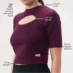 Load image into Gallery viewer, Women's Cut Out T-Shirt (Pack of 4) Aesthetic Tshirts for Gym, Workout, Running &amp; Daily Exercise.