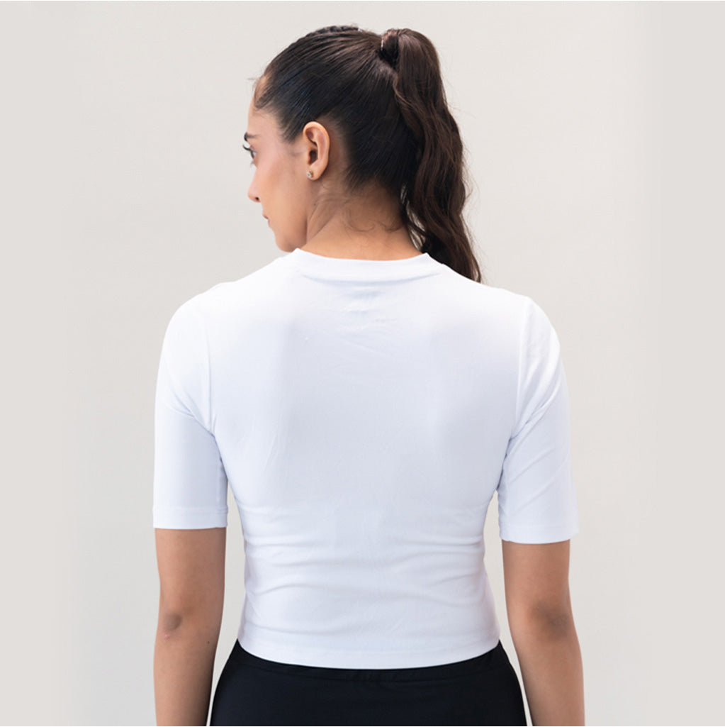Women's Cut Out T-Shirt (Pack of 4) Aesthetic Tshirts for Gym, Workout, Running & Daily Exercise.