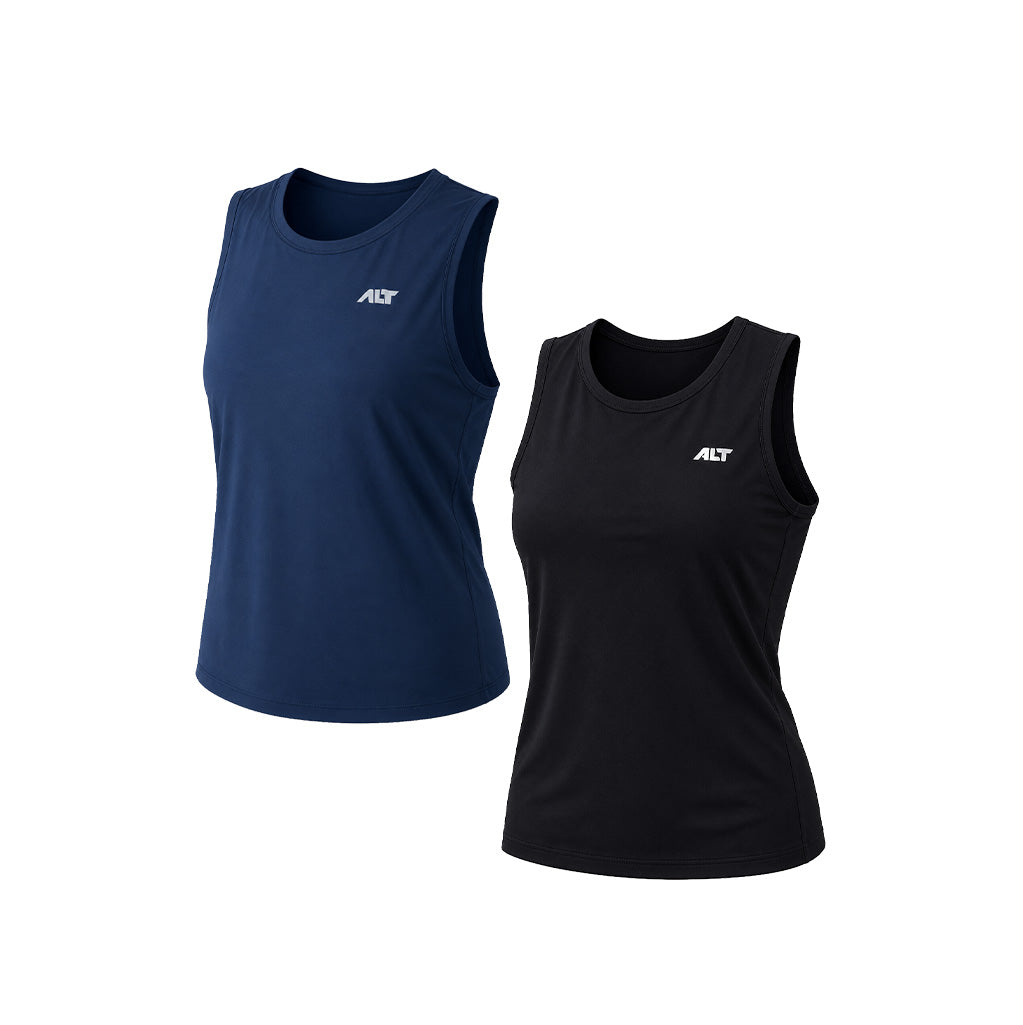 Women Sleeveless T-Shirt (Pack of 2) Sleeveless Tshirt for Gym, Workout, Running & Exercise.