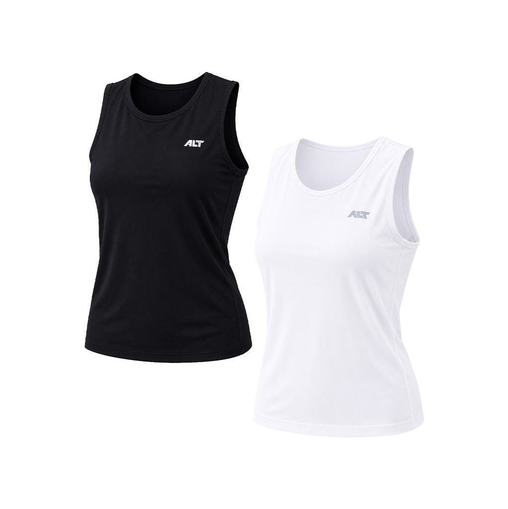 Women Sleeveless T-Shirt (Pack of 2) Sleeveless Tshirt for Gym, Workout, Running & Exercise.